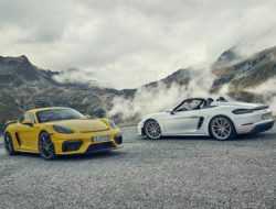 Немцы представили новые Porsche 718 Cayman GT4 и 718 Spyder