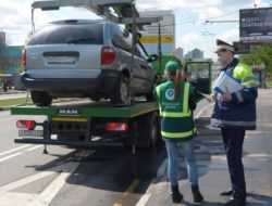 В Москве посчитали количество эвакуированных за незаконную стоянку машин