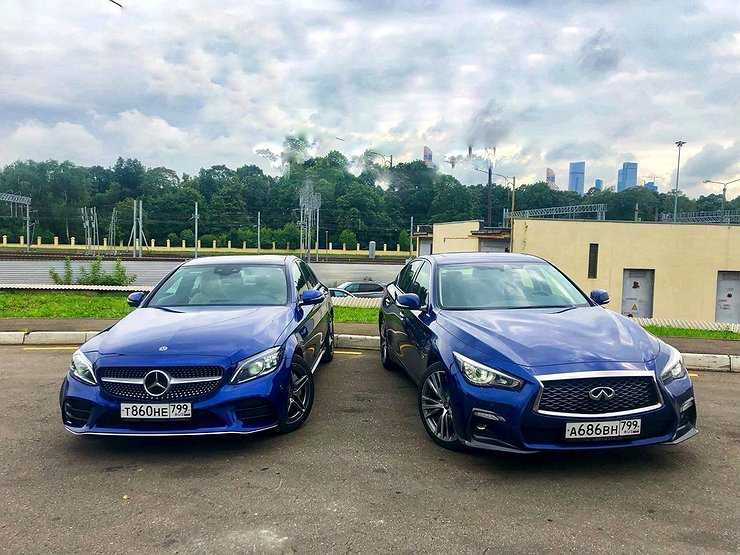 Перетягивание кошелька: сравнительный тест Mercedes-Benz C-класса и Infiniti Q50