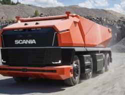 Scania показала грузовик без кабины и с автопилотом