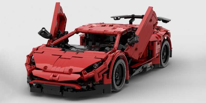  Lego создал радиоуправляемую копию 750-сильного суперкара Lamborghini 