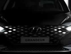 Hyundai анонсировала большой седан с оптикой в радиаторной решетке