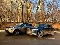 Нереально премиальные: сравнительный тест Range Rover Evoque и Infiniti QX50
