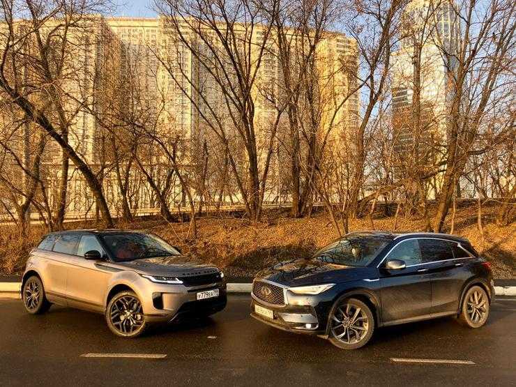 Нереально премиальные: сравнительный тест Range Rover Evoque и Infiniti QX50