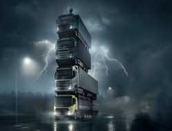 Видео: Volvo сделала башню из фур со своим президентом на вершине