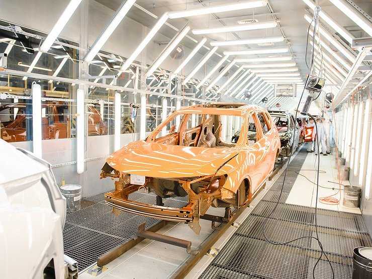 Nissan улучшил технологию окраски автомобилей на российском заводе