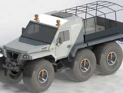 «Хаски пикап»: в России создали лютый внедорожник-амфибию с грузовой платформой