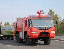 В Брянске неожиданно засветилась российская пожарная машина нового поколения