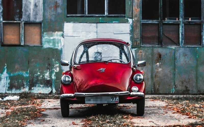 В России нашли очень редкий трехколесный автомобиль Heinkel