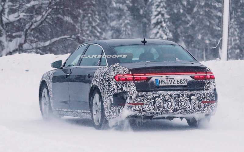 Audi вывела на тесты сверхроскошную версию A8. Фото