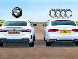 Видео: новая BMW 4-Series сразилась в дрэге с Audi A5