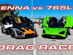 Два сверхмощных McLaren сразились в дрэге. Видео