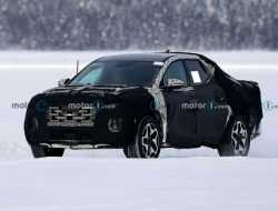 Первый пикап Hyundai испытали на замерзшем озере. Фото