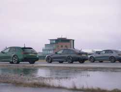 Audi RS6, BMW M5 и Mercedes-AMG E63 — дрэг под дождем