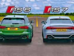 Дрэг-гонка Audi: RS6 Avant против RS7 Sportback