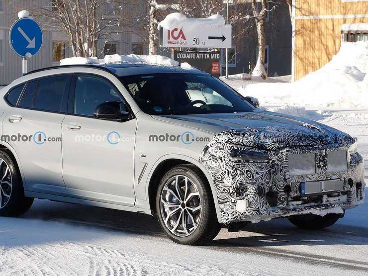 Обновленный кроссовер BMW X4 замечен на тестах