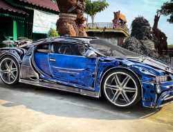 Посмотрите на Bugatti Chiron, сделанный из металлолома