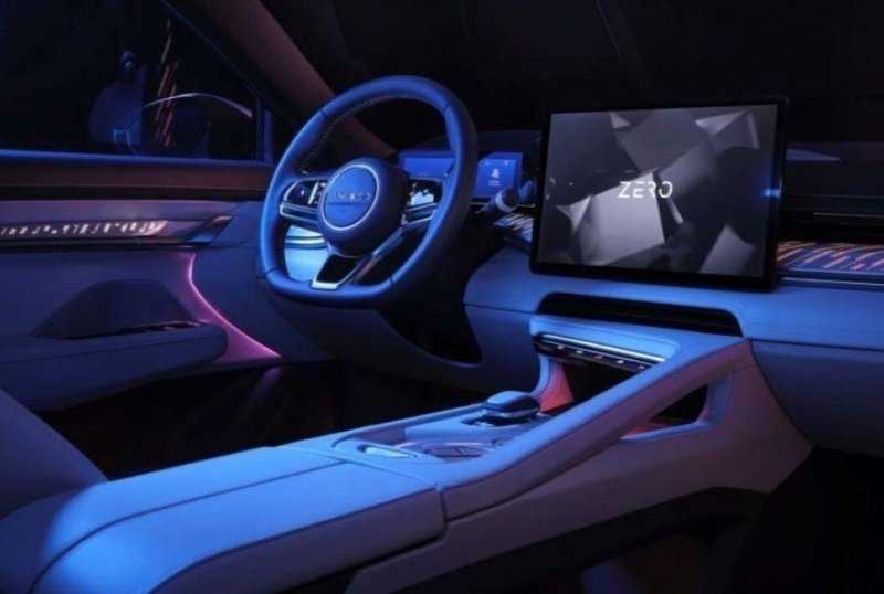 Салон электрокара Lynk&Co Zero с гигантским экраном показали на видео