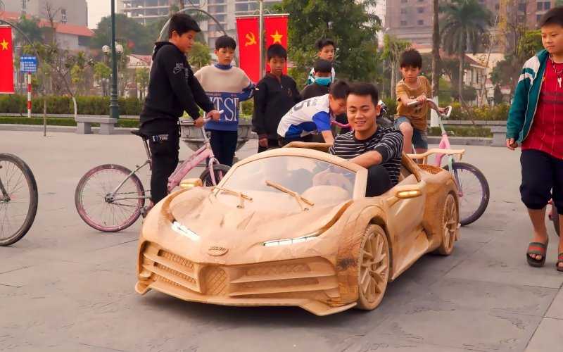 
            Детальную копию гиперкара Bugatti Centodieci из дерева показали на видео
        