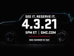 GMC показала силуэт внедорожника Hummer EV