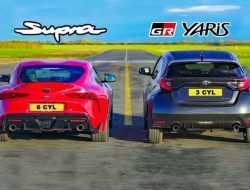 Дрэг-гонка Toyota: 1,5-литровый GR Yaris против 3,0-литровой GR Supra