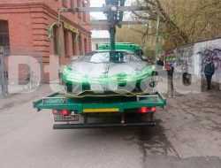 Lamborghini Aventador Анастасии Ивлеевой увезли на штафстоянку. Фото