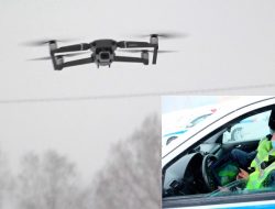 В ГИБДД показали, как штрафуют за встречку с помощью дронов