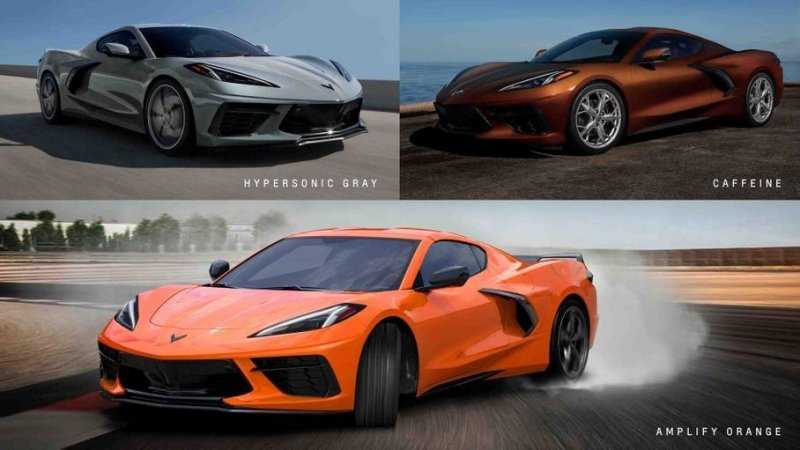 Chevrolet Corvette будут красить в три новых оттенка