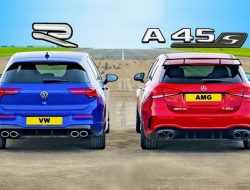 Дрэг-гонка: новый Volkswagen Golf R против Mercedes-AMG A 45 S