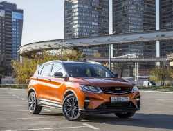 Кроссовер Coolray стал самой популярной моделью Geely в России