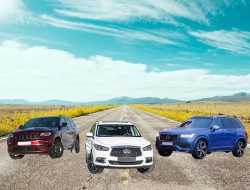 Премиум в тени: сравнительный тест Jeep Grand Cherokee, Volvo XC90 и Infiniti QX60