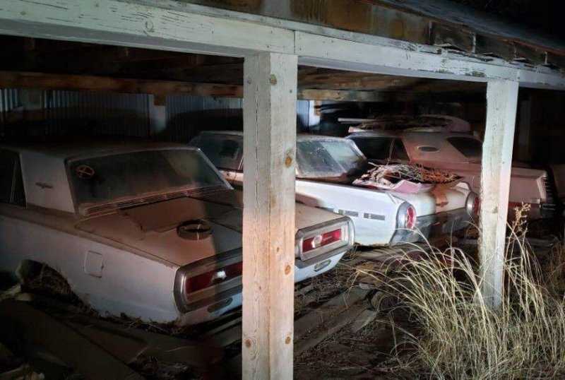 Ржавые Ford Thunderbird и Lincoln Continental, брошенные в гараже на полвека, продают по цене новых айфонов