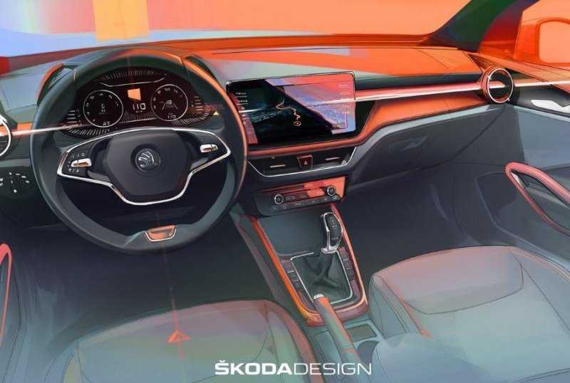 Skoda показала первое изображение интерьера новой Fabia