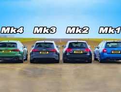 Видео: четыре поколения Audi RS 6 сразились в дрэге