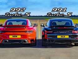 Видео: новый и старый Porsche 911 Turbo S сразились в дрэге