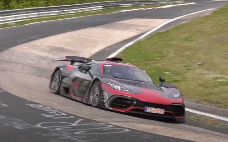 Новый гиперкар Mercedes заглох во время тестов на Нюрбургринге. Видео