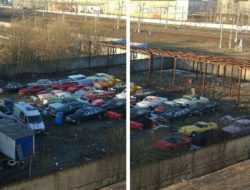 Посмотрите на заброшенную парковку с Lamborghini и Rolls-Royce на задворках Санкт-Петербурга