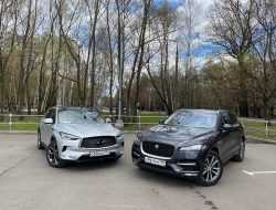 Ты мне — не пара: сравнительный тест Infiniti QX50 и Jaguar F-Pace