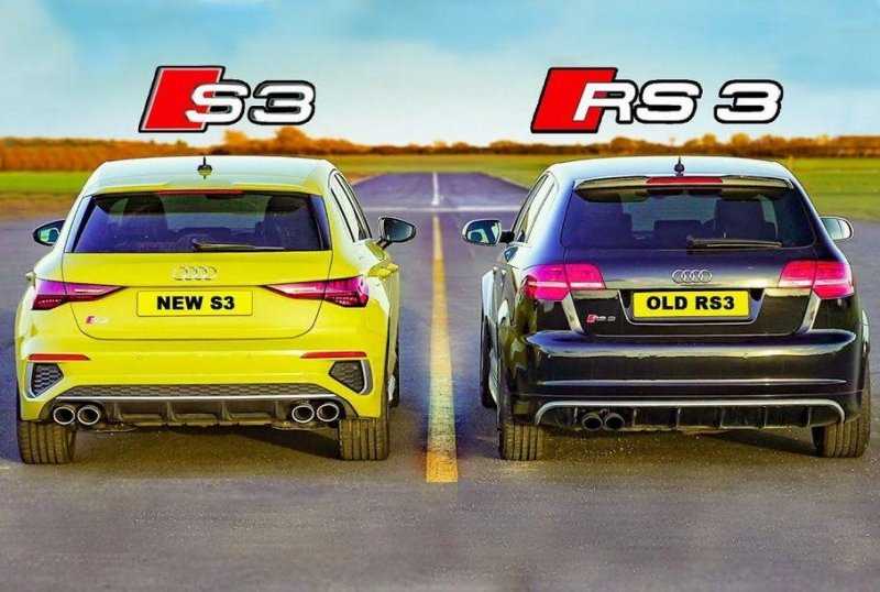 Видео: новая Audi S3 сразилась в дрэге со старой Audi RS3