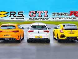 Дрэг-гонка: VW Golf GTI против Renault Megane R.S. и Honda Civic Type R