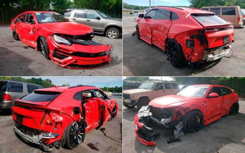 
            Разбитый Lamborghini Urus выставили на аукцион за $850. Фото
        