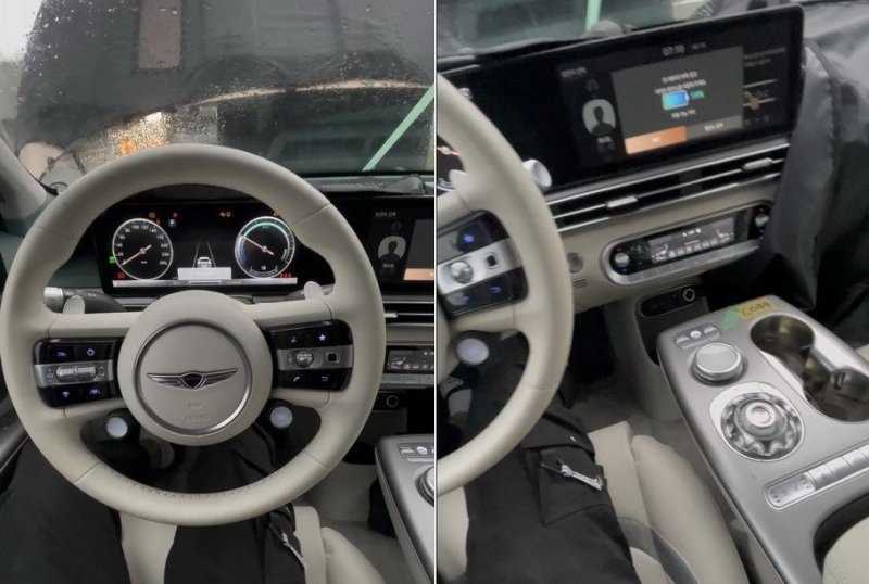Интерьер нового кросс-купе Genesis раскрыли до премьеры