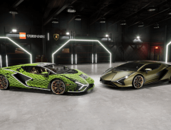 Посмотрите на полноразмерный Lamborghini Sian из 400 тысяч деталей Lego