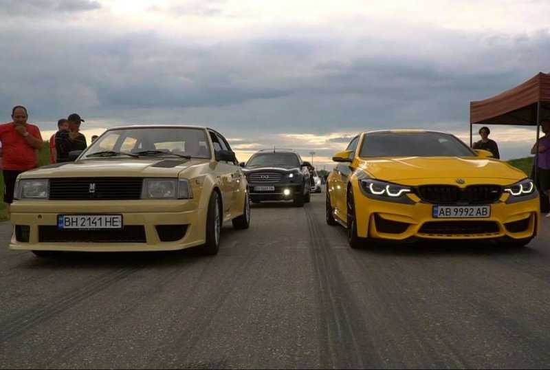 Видео: дедушка на &laquo;Москвиче&raquo; победил в дрэг-рейсинге шесть немецких спорткаров