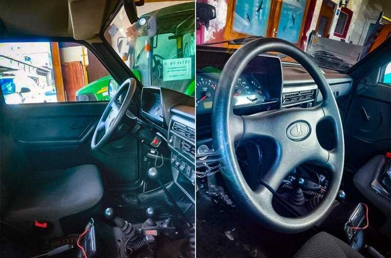 10-летнюю Lada Niva превратили в снегоуборщик и продают в Германии за миллион рублей