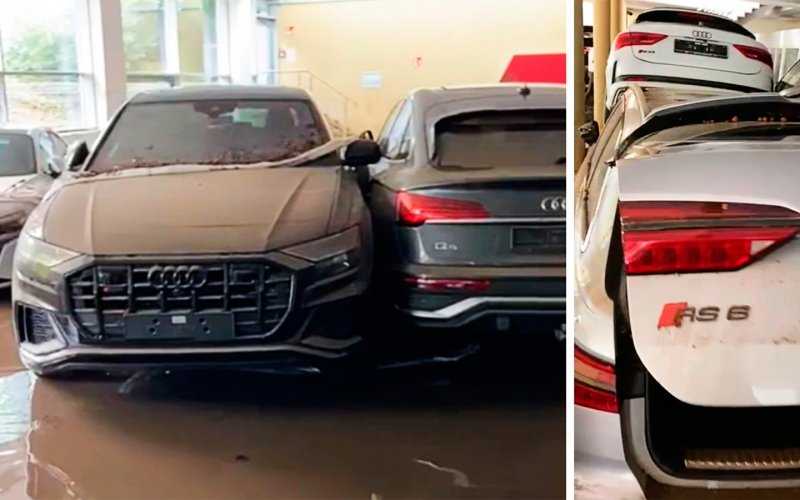 
            В Германии после наводнения затопило автосалон с новыми Audi. Видео
        