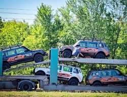 «Экстремальную» Lada Niva Legend Bronto засняли на автовозе по пути на соревнования