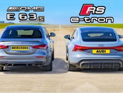 Дрэг-гонка: Mercedes-AMG E 63 S против Audi RS e-tron GT