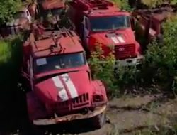 В Перми нашли кладбище пожарных машин. Видео