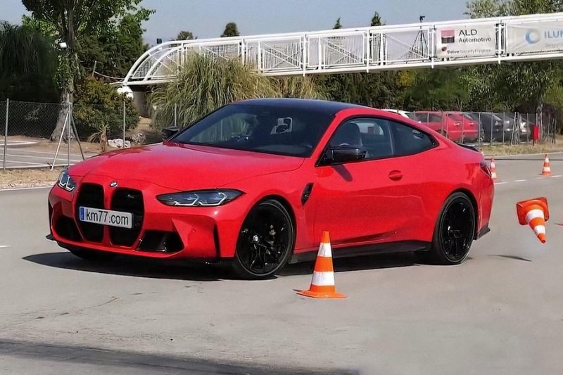 Посмотрите, как BMW M4 заносит во время «лосиного теста»